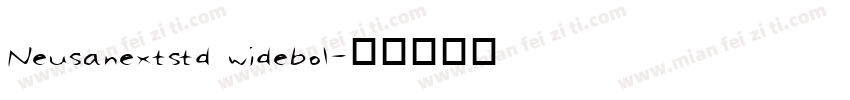 Neusanextstd widebol字体转换